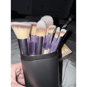 Bs-Mall 8 Pieces Premium Synthetic Makeup Brushes Set With Black Case